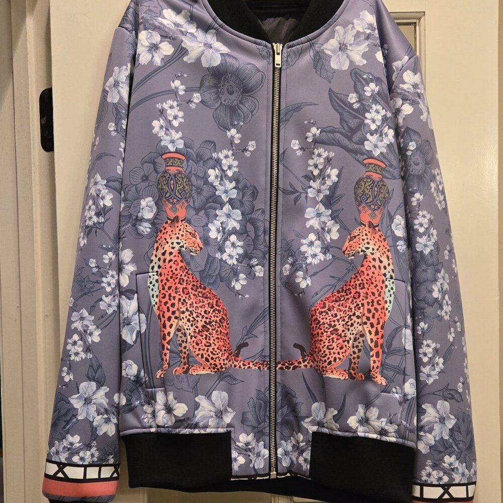 Myrtle and Mary Satin Bomber Jacket